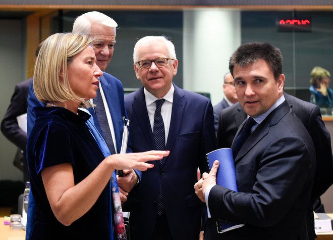 Zunanjepolitična predstavnica Federica Mogherini je pozvala k izogibanju vsakršnemu vojaškemu zaostrovanju. FOTO: AFP
