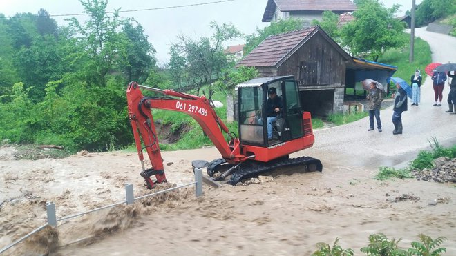 Poplave v Bosni in Hercegovini. FOTO: Federalna uprava Civilne zaščite BiH