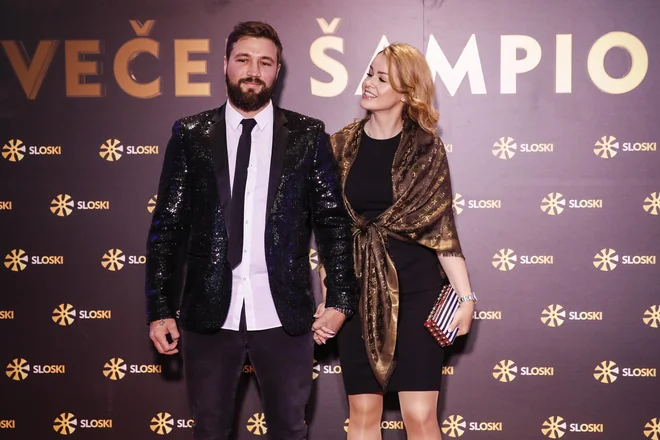 Filip Flisar s partnerico Moniko Vuk. FOTO: Uroš Hočevar/Delor