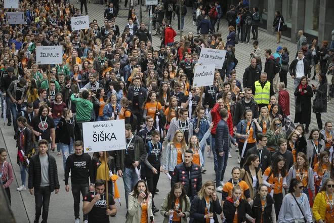 Maturantska četvorka v ljubljani. FOTO: Jože Suhadolnik