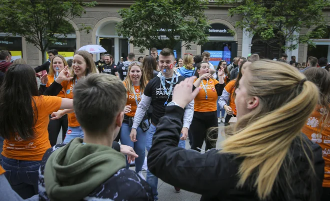 Maturantska četvorka v ljubljani. FOTO: Jože Suhadolnik