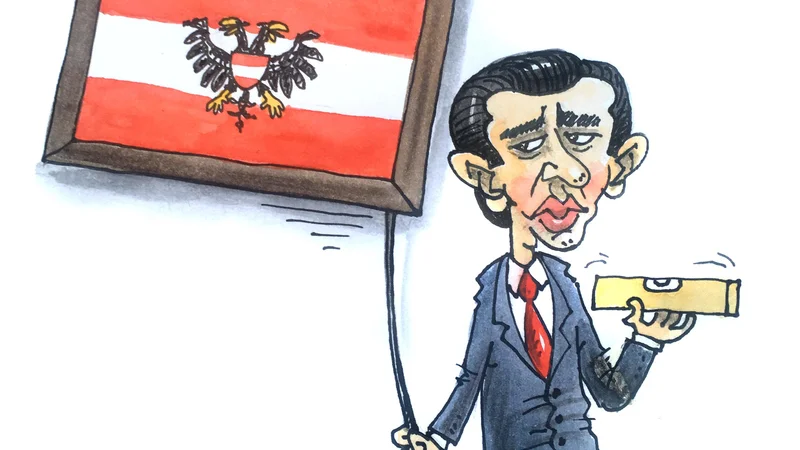 Fotografija: Avstrija pred novimi predčasnimi volitvami. KARIKATURA: Marko Kočevar