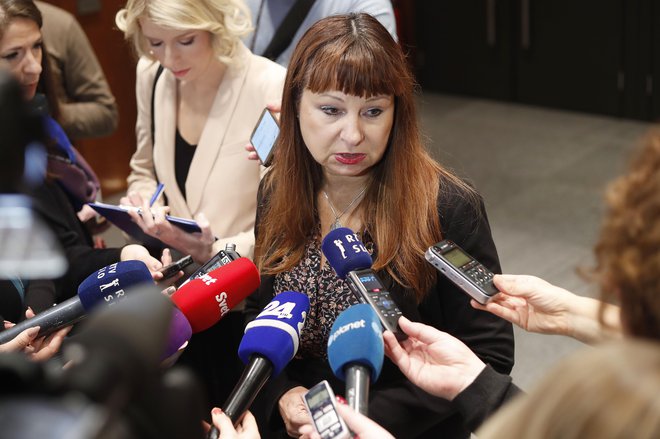 Violeta Tomić opozarja na pomen tokratnih evropskih volitev. FOTO: Leon Vidic