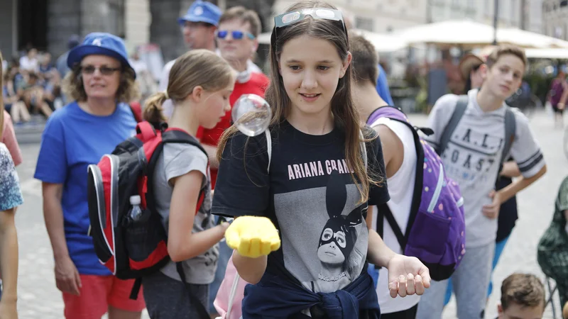 Fotografija: Znanstival 2018, ki ga organizira Hiša eksperimentov.  FOTO Leon Vidic