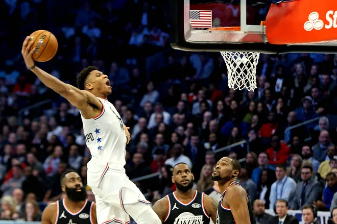 Giannis Antetokounmpo je resen kandidat za naslov košarkarja sezone v ligi NBA. FOTO: USA Today Sports