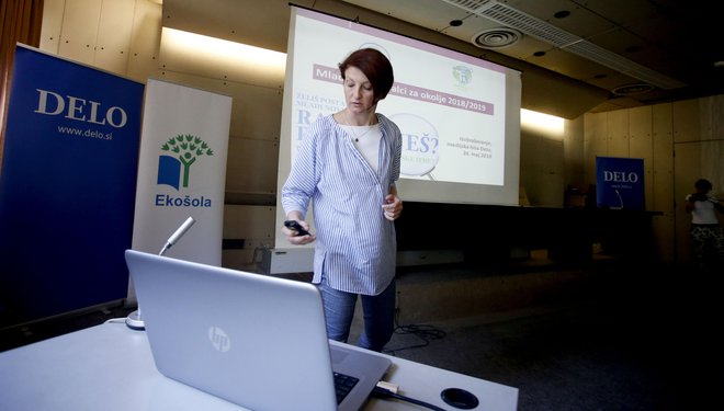 Lucija Marovt je motor projekta mladih poročevalcev za okolje. FOTO:Roman Šipić/Delo