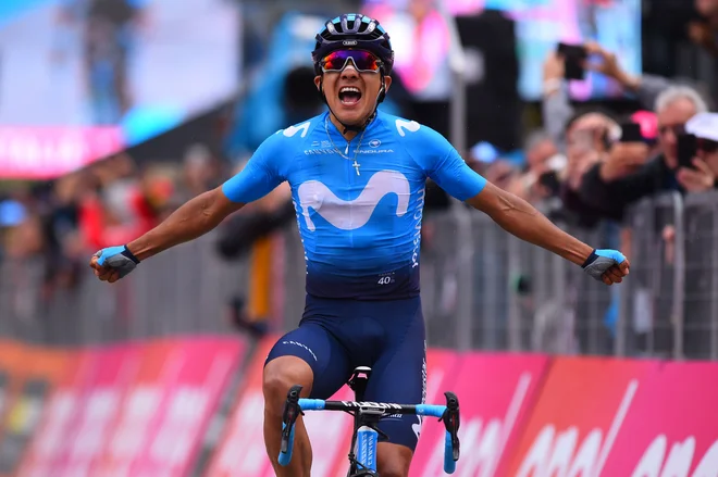 Richard Carapaz je novi vodilni na Giru. FOTO: AFP