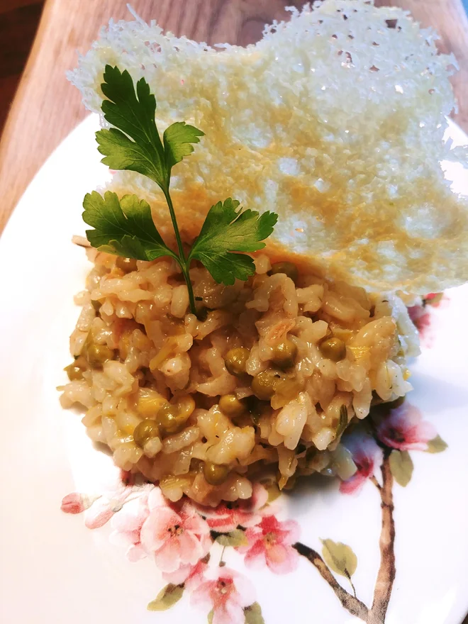 Poletov recept: Lahka zelenjavna rižota. FOTO: Tanja Drinovec/Delo