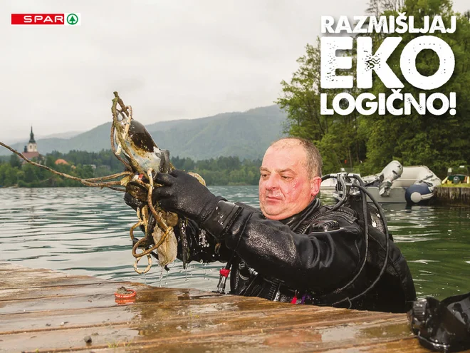 V kampanji Razmišljaj EKOlogično SPAR Slovenija čisti slovenske reke. Foto: Spar Slovenija