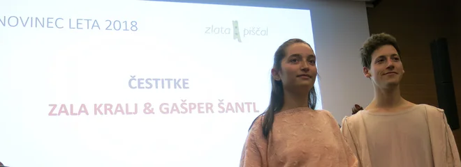 Zala Kralj &amp; Gašper Šantl sta novinca leta. Foto Zdenko Matoz