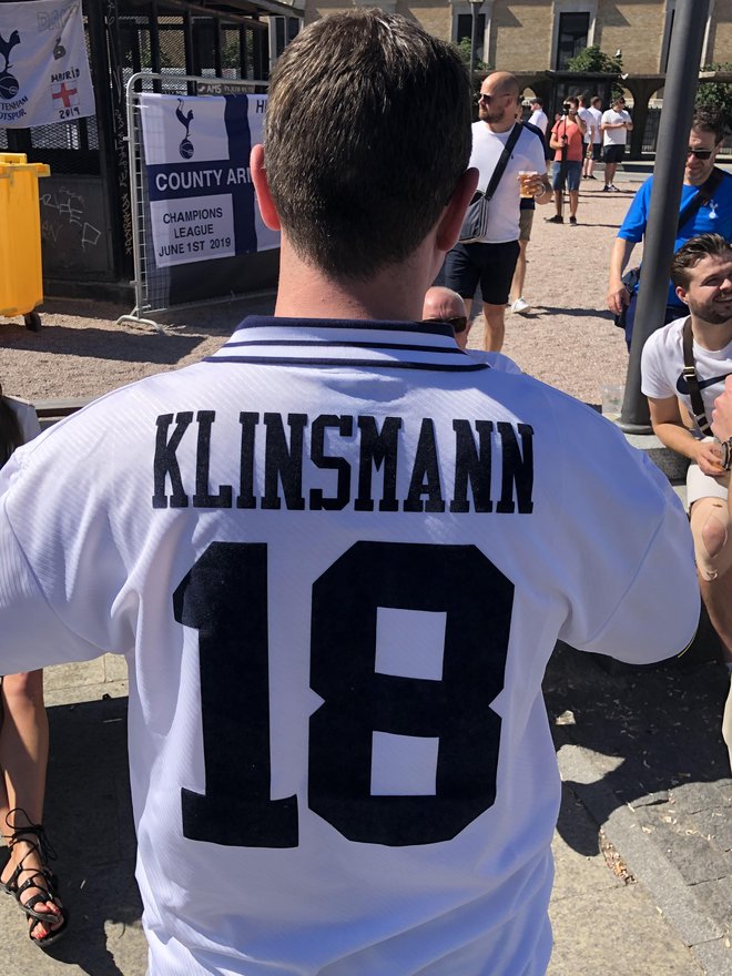 Jürgen Klinsmann je priljubljen tudi med navijači Tottenhama. FOTO: Aljaž Vrabec