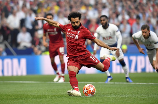 Mohamed Salah je zadel v drugi minuti. FOTO: Reuters