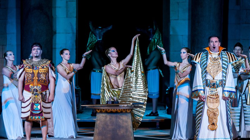 Fotografija: Aida je gotovo ena od najbolj znanih in največkrat izvajanih oper ne le v opusu Giuseppeja Verdija, temveč v celotni operni zgodovini. Fotografiji arhiv Festivala Ljubljana