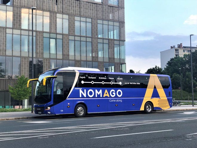 Avtobusi Nomago InterCity so modre barve. FOTO: Arhiv podjetja