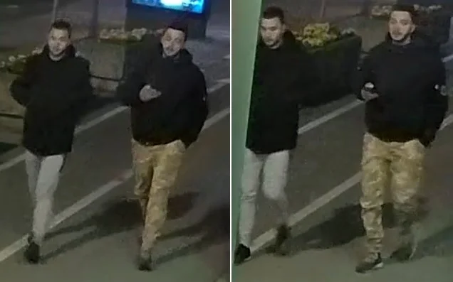 Osumljenca, ki so ju posnele nadzorne kamere. FOTO: Policija