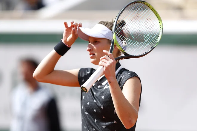 Devetnajstletno Marketo Vondroušovo so v prvem finalu za veliki slam izdali živci. FOTO: Reuters