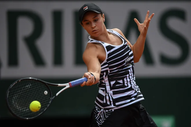 Ashleigh Barty je odigrala popoln finalni dvoboj v Parizu. FOTO: AFP