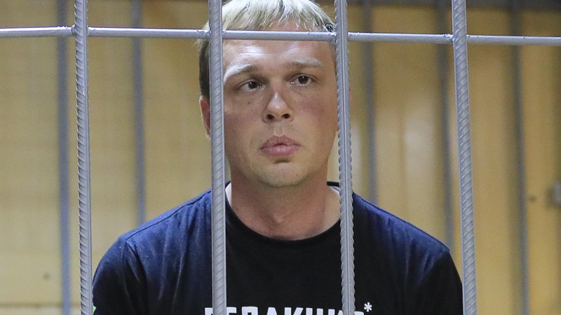 Fotografija: Ivan Golunov je že pred aretacijo prejel številne grožnje. FOTO: Tatyana Makeyeva/ Reuters