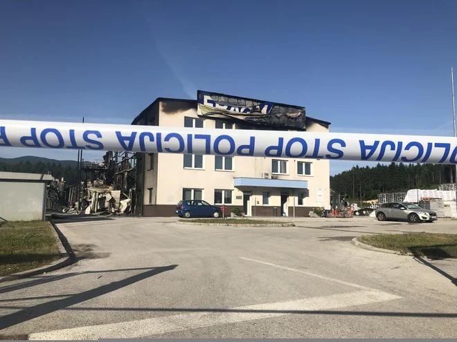 Požar v Podskrajniku. FOTO: Voranc Vogel