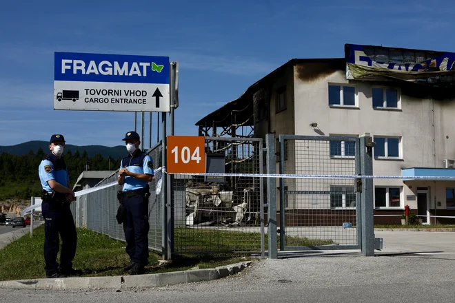 Požar v Podskrajniku. FOTO: Voranc Vogel