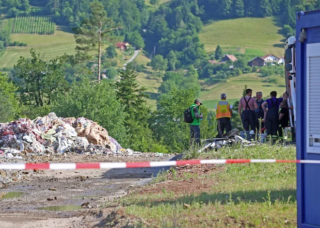 Požar na deponiji Halda FOTO: Tadej Regent