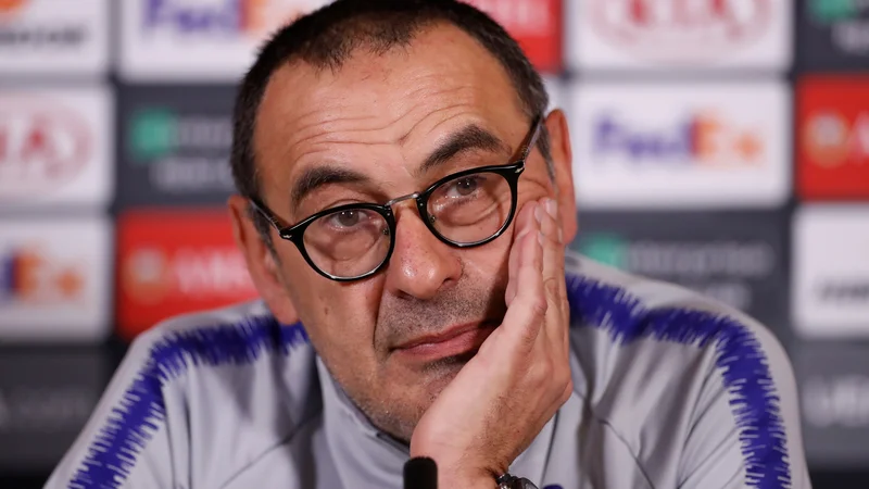 Fotografija: Maurizo Sarri se vrača v Italijo, tokrat bo sedel na klop Juventusa. FOTO: Reuters