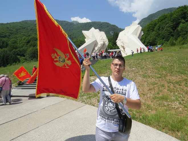 Dejan Mujić, 25-letni protifašist iz Črne Gore. FOTO: Bojan Rajšek/Delo