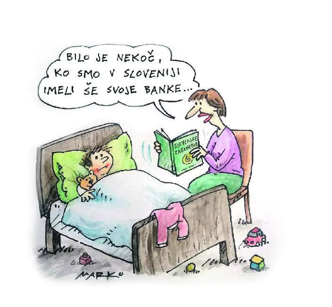 Prodaja Abanke KARIKATURA: Marko Kočevar