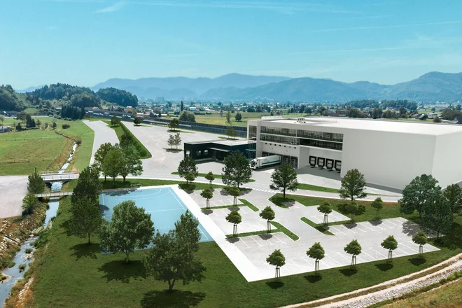 Območje načrtovanega Malega logističnega centra Lopata zajema okoli 33.000 kvadratnih metrov površine. Zadnji načrti se razlikujejo od tistih, še vedno objavljenih v pobudi za DPN na spletni strani MOP. Tako tu naj ne bi bilo bencinskega servisa in restavracije. FOTO: arhiv Arheja d. o. o.