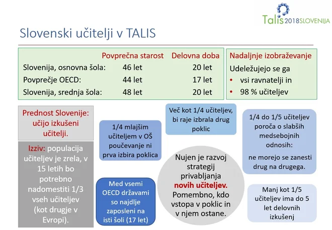 Slovenski učitelji so v povprečju bolj izkušeni kot učitelji v OECD, hkrati pa so od njih tudi starejši. FOTO: Talis