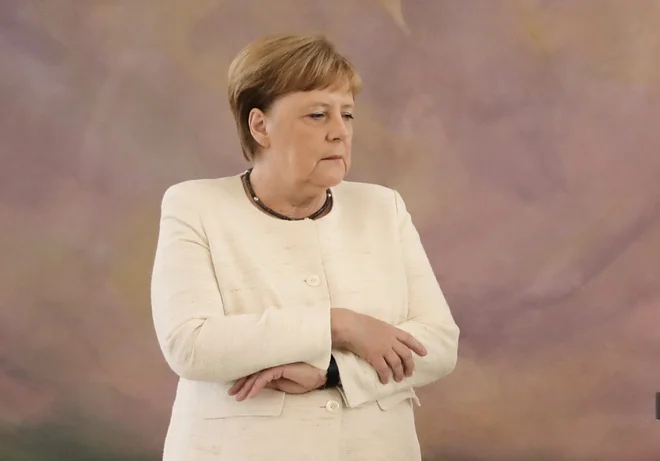 Nemška kanclerka Angela Merkel je znova sprožila govorice o svojem zdravju. FOTO: Kay Nietfeld/Afp