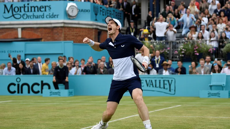 Potem ko se je dolgo časa boril z bolečinami v kolku, Andy Murray zdaj spet uživa na igrišču. FOTO: Reuters