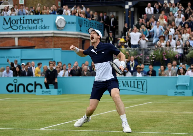 Potem ko se je dolgo časa boril z bolečinami v kolku, Andy Murray zdaj spet uživa na igrišču. FOTO: Reuters