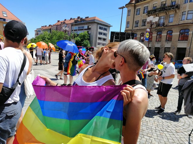 Parada ponosa v Mariboru. FOTO: Tadej Regent