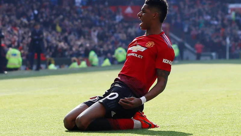 Fotografija: Marcus Rashford ostaja zvest rdečim vragom. FOTO: Reuters