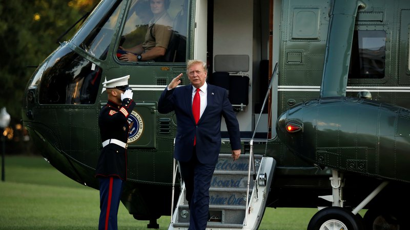 Fotografija: Donald Trump razdvaja tudi ob praznovanju dneva neodvisnosti. Foto: Reuters