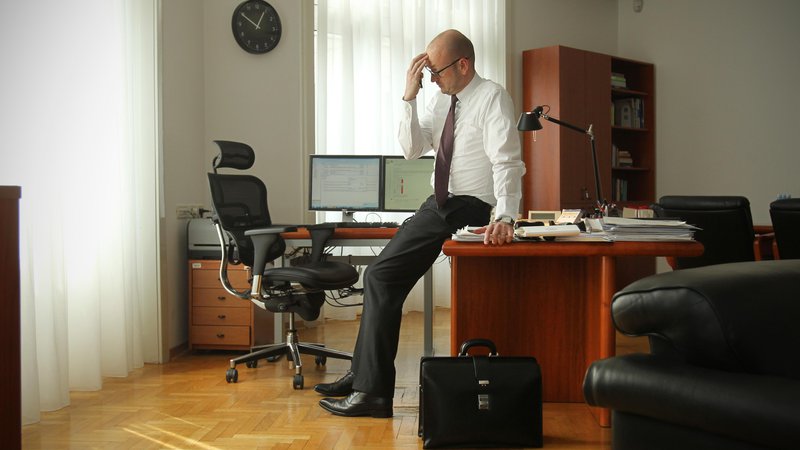 Fotografija: Boštjan Jazbec kot guverner Banke Slovenije in tudi kot osumljenec ni hotel sodelovati s preiskovalci. FOTO: Jure Eržen/Delo