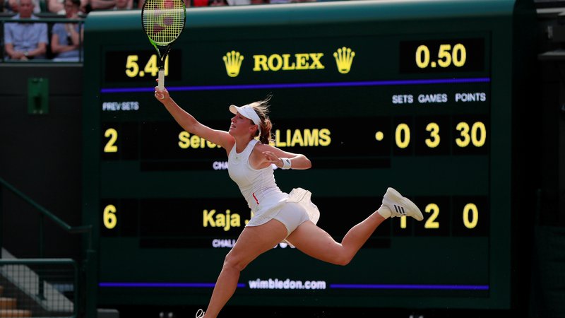 Fotografija: Kaja Juvan je proti Sereni prikazal odličen tenis. FOTO: Reuters