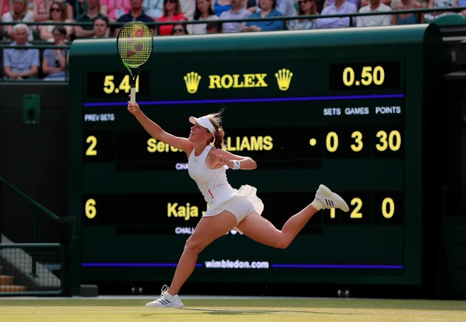 Kaja Juvan je proti Sereni prikazal odličen tenis. FOTO: Reuters
