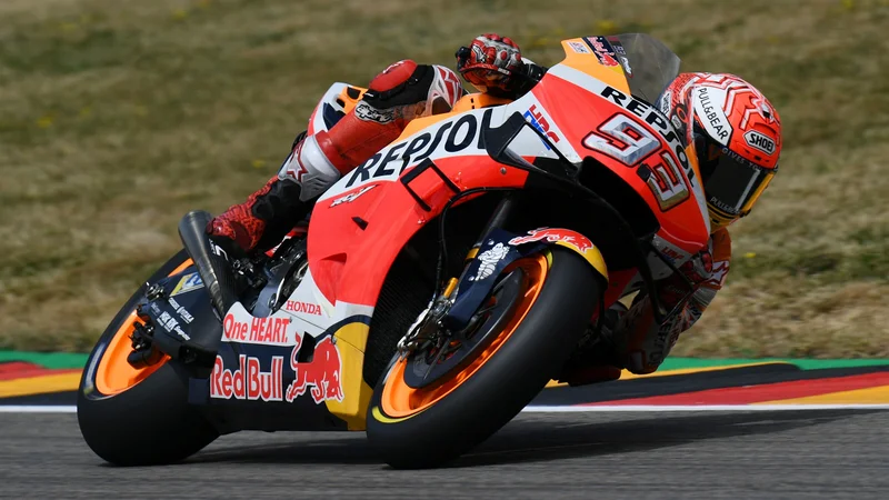 Fotografija: Marc Marquez je vrhunsko formo pokazal tudi v Nemčiji. FOTO: Reuters