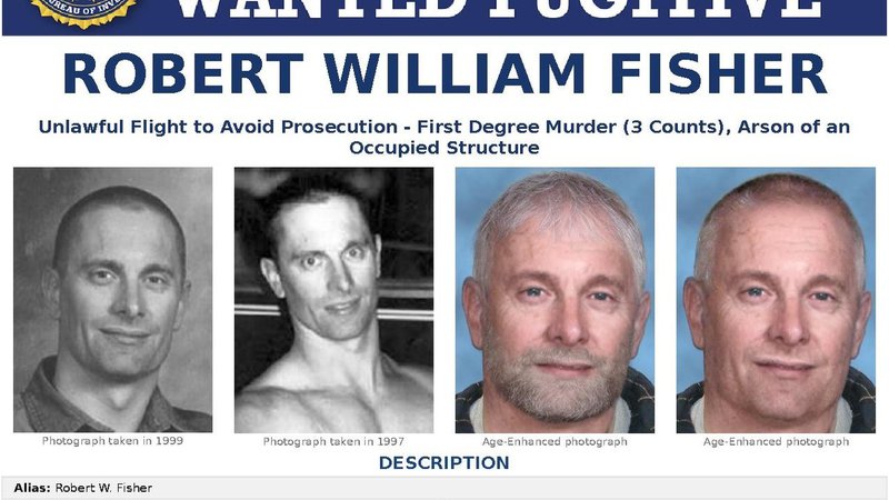 Fotografija: Na julijski lestvici FBI je najvišje morilec lastne žene in dveh otrok Robert William Fisher, za katerega ponujajo le 100.000 dolarjev. FOTO: Reuters