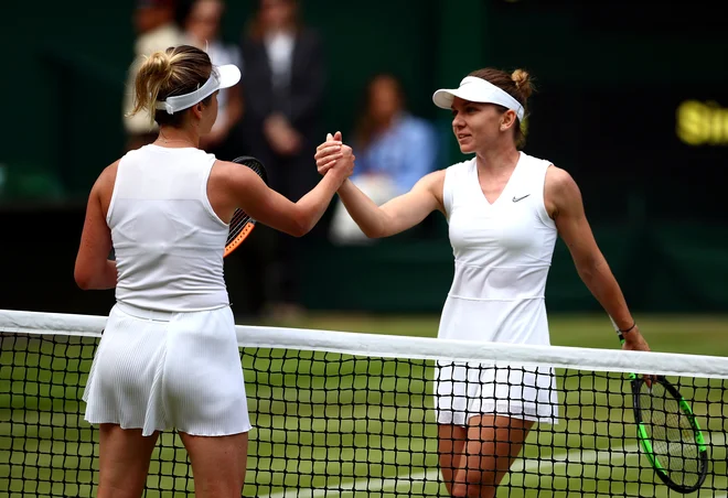 Simona Halep je prva finalistka na sveti travi. FOTO: Reuters
