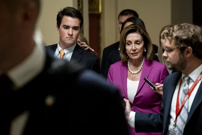 Predsednica predstavniškega doma Nancy Pelosi. FOTO:Pete Marovich/AFP