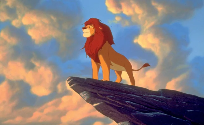 Simba, levji kralj, še narisan. FOTO: promocijsko gradivo Disney Enterprises