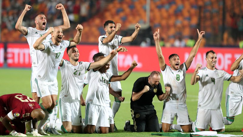 Fotografija: Alžirci so drugič postali najboljši v Afriki. FOTO: Reuters