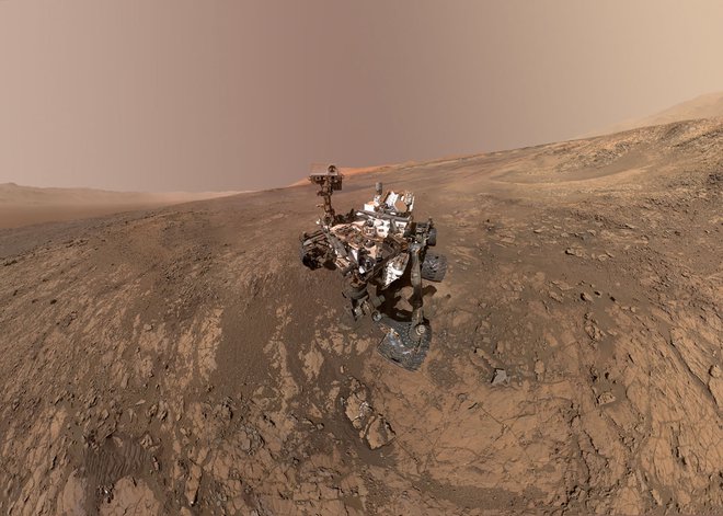 Rover Curiosity na Marsu FOTO: NASA/JPL-Caltech/MSSS/AFP