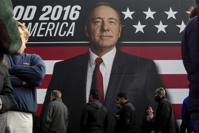 Leta 2018 je bil Francis Underwood že preteklost. FOTO:&nbsp;Carlo Allegri/Reuters<br />
&nbsp;