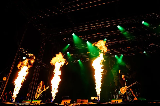 Grški Rotting Christ brez grškega melosa Foto Metaldays festival