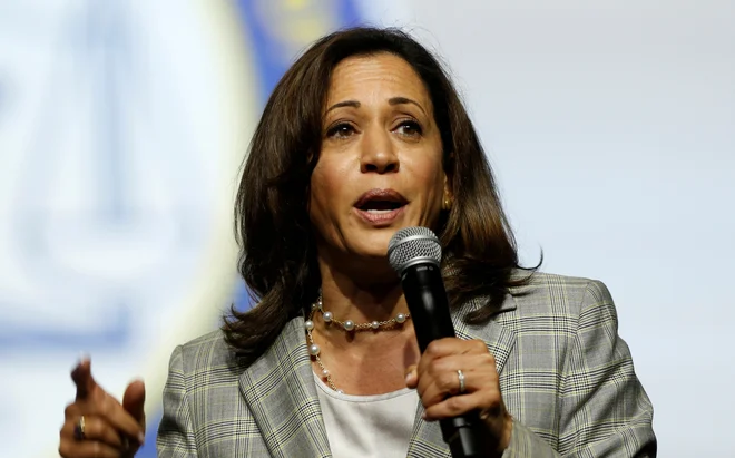 Senatorka in nekdanja kalifornijska tožilka Kamala Harris. FOTO: Rebecca Cook/Reuters