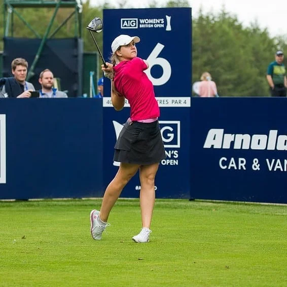 Ljubljančanka je na British open zgrešila rez, a kljub temu je s svojo premiero na majorjih zadovoljna. FOTO: Facebook